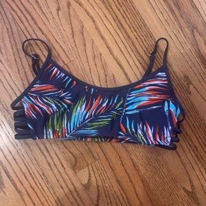 patterned bikini top